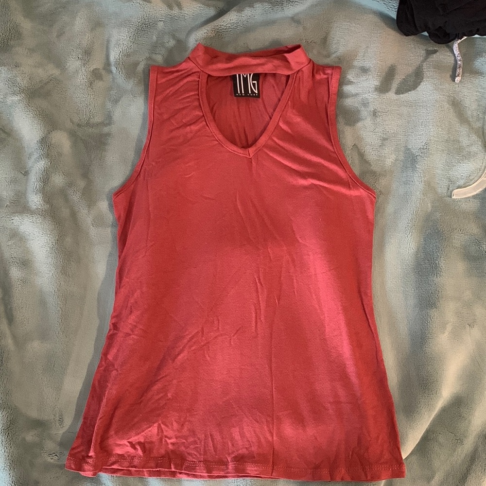 Burgundy Red Tank Top